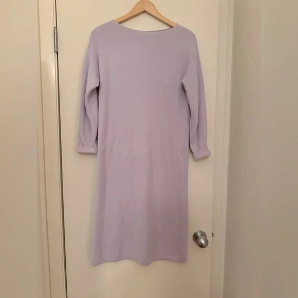 strapless open back dress Notched Neck Dropped Shoulder Button-Down Midi Dress Mauve / S